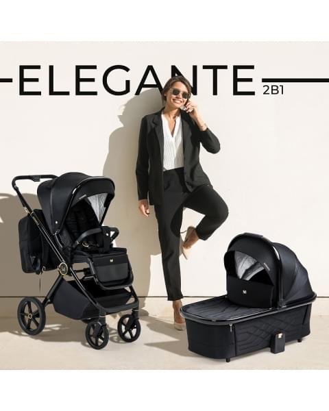 Детская коляска Sweet Baby Elegante 2 в 1 GL Black
