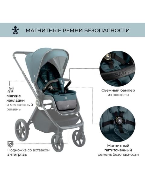 Детская коляска Sweet Baby Elegante 2 в 1 GL Blue