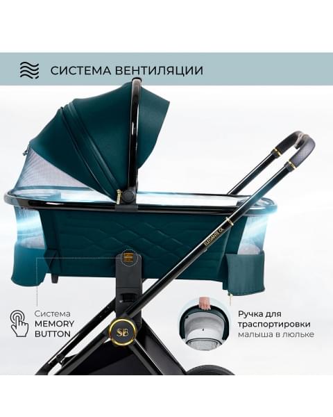 Детская коляска Sweet Baby Elegante 2 в 1 GL Blue