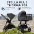 Детская коляска Sweet Baby Stella Plus Therma 2 в 1 427415 Dark Grey