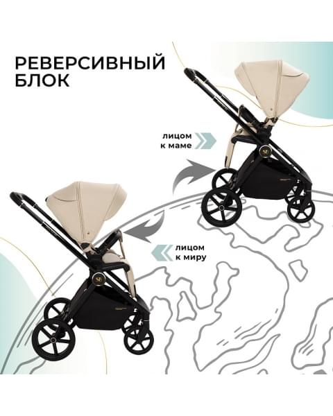 Детская коляска Sweet Baby Stella Plus Therma 2 в 1 427417 Beige