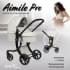 Детская коляска трансформер Aimile PRO A5-7 молочный