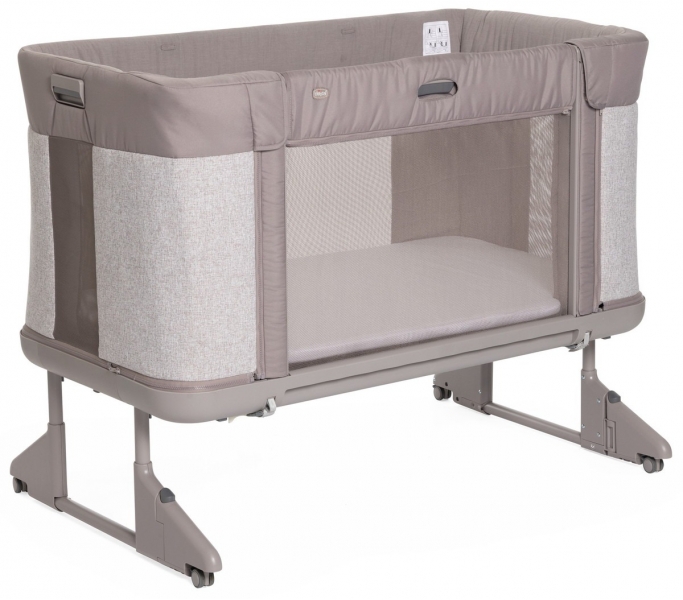 Детская приставная кроватка Chicco Next2Me Forever, Almond (Бежевый)