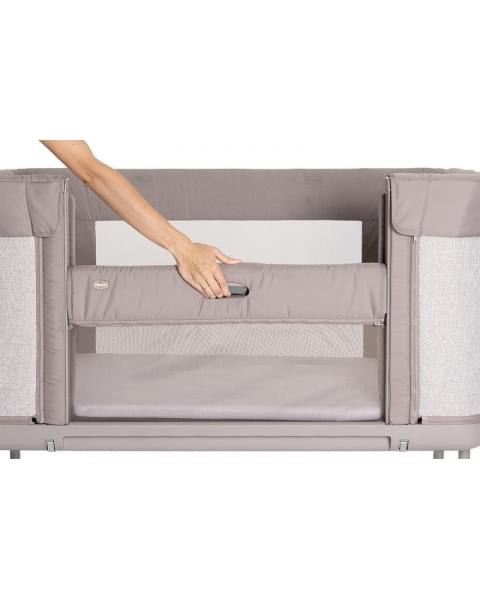 Детская приставная кроватка Chicco Next2Me Forever, Almond (Бежевый)