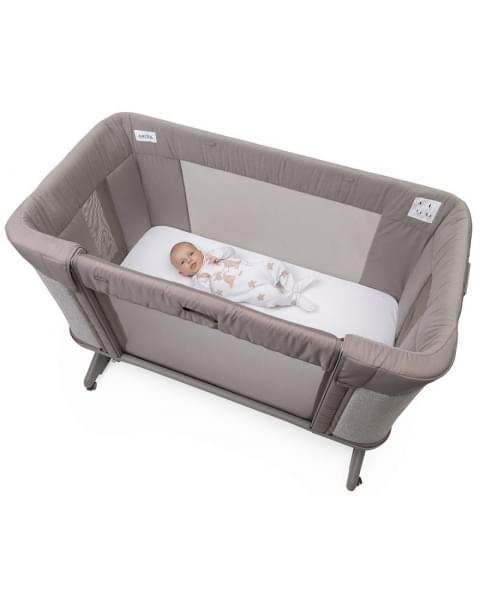 Детская приставная кроватка Chicco Next2Me Forever, Almond (Бежевый)