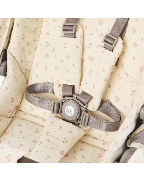 Детская прогулочная коляска Happy Baby Luna 360 beige (flowers)