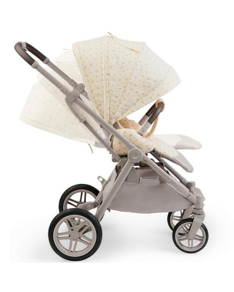 Детская прогулочная коляска Happy Baby Luna 360 beige (flowers)