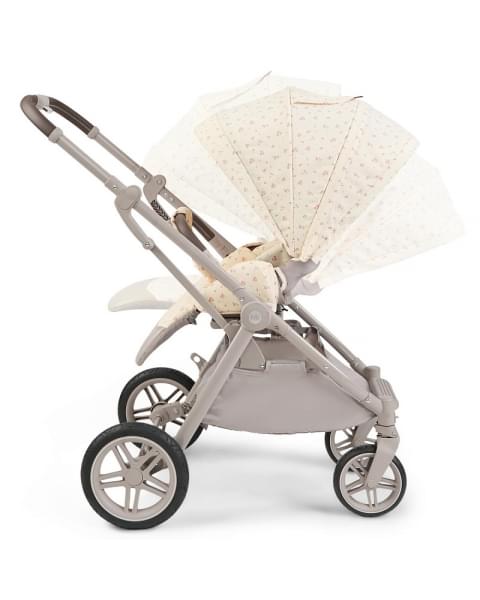 Детская прогулочная коляска Happy Baby Luna 360 beige (flowers)