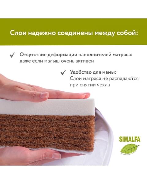 Детский матрас Plitex Комфорт Элит ЭЛ-119-01 119х60х9,5 см