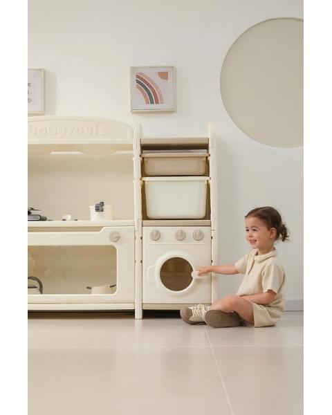 Кухня детская UNIX Kids Cook & Store 6 ящиков Camel