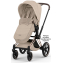 Коляска Cybex Priam V Rosegold Style Collection 2 в 1 Cozy Beige