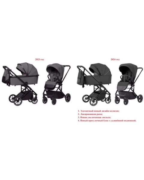 Коляска 2 в 1 Carrello Alfa CRL-6507 / 2024, Graphite Grey (Темно-серый)