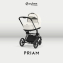 Коляска 2 в 1 Cybex Priam IV Platinum Collection шасси Matt Black, Off White (белый)