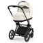 Коляска 2 в 1 Cybex Priam IV Platinum Collection шасси Matt Black, Off White (белый)
