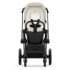 Коляска 2 в 1 Cybex Priam IV Platinum Collection шасси Matt Black, Off White (белый)