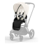 Коляска 2 в 1 Cybex Priam IV Platinum Collection шасси Matt Black, Off White (белый)