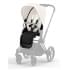 Коляска 2 в 1 Cybex Priam IV Platinum Collection шасси Matt Black, Off White (белый)