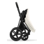 Коляска 2 в 1 Cybex Priam IV Platinum Collection шасси Matt Black, Off White (белый)