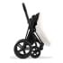 Коляска 2 в 1 Cybex Priam IV Platinum Collection шасси Matt Black, Off White (белый)