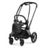 Коляска 2 в 1 Cybex Priam IV Platinum Collection шасси Matt Black, Off White (белый)