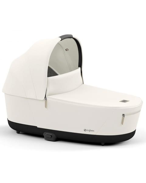 Коляска 2 в 1 Cybex Priam IV Platinum Collection шасси Matt Black, Off White (белый)