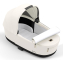 Коляска 2 в 1 Cybex Priam IV Platinum Collection шасси Matt Black, Off White (белый)