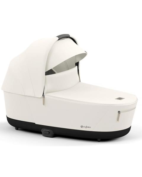 Коляска 2 в 1 Cybex Priam IV Platinum Collection шасси Matt Black, Off White (белый)