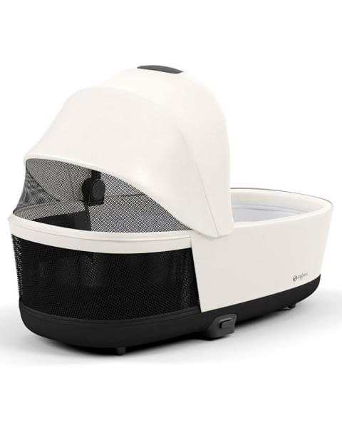 Коляска 2 в 1 Cybex Priam IV Platinum Collection шасси Matt Black, Off White (белый)