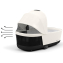 Коляска 2 в 1 Cybex Priam IV Platinum Collection шасси Matt Black, Off White (белый)