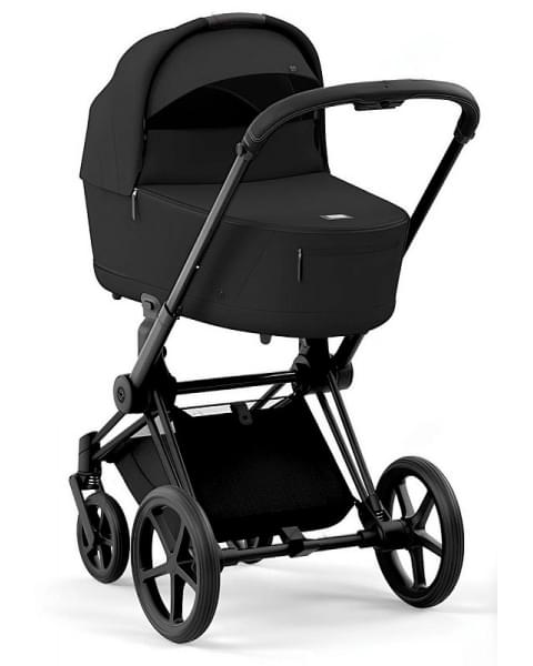 Коляска 2 в 1 Cybex Priam IV Platinum Collection шасси Matt Black, Sepia Black (Черный)