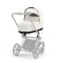 Коляска 2 в 1 Cybex Priam IV шасси Rose Gold, Off White (Белый)