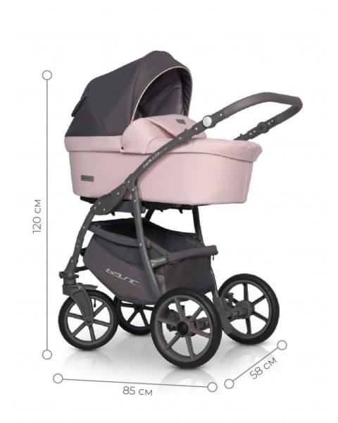 Коляска 2 в 1 Riko Basic Bella Pastel, 03 (Перламутровый)