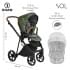 Коляска 2 в 1 Roan Sol, Boho Green (Темно-зеленый)