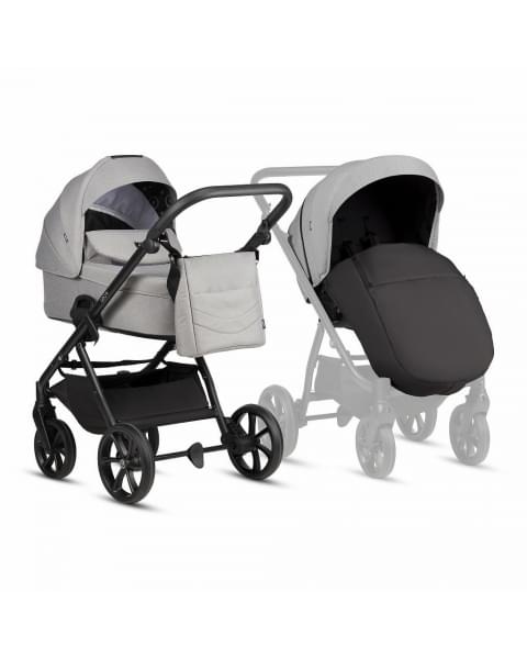 Коляска 2 в 1 Tutis Leo 3+, Warm Grey (068)