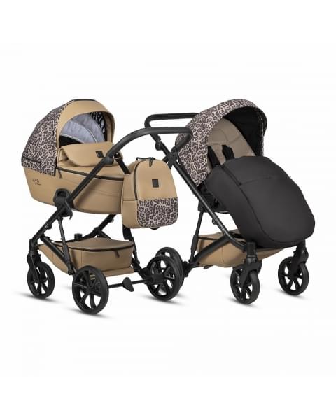 Коляска 2 в 1 Tutis Viva 6+ Leather Wild Elegance, Savannah Brwon (323)