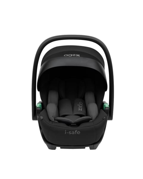 Коляска 3 в 1 Agex Prima Pro 2025, Green (Зеленый) + Автокресло Agex i-Safe (0-13 кг), Black (Черный)