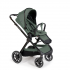 Коляска 3 в 1 Agex Prima Pro 2025, Green (Зеленый) + Автокресло Agex i-Safe (0-13 кг), Black (Черный)