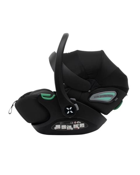Коляска 3 в 1 Agex Prima Pro 2025, Green (Зеленый) + Автокресло Agex i-Safe (0-13 кг), Black (Черный)