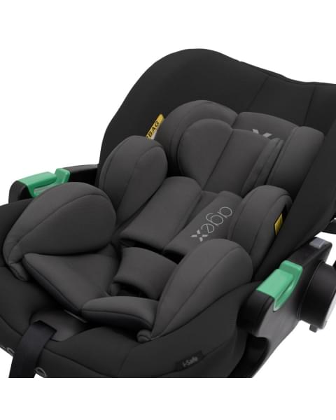 Коляска 3 в 1 Agex Prima Pro 2025, Green (Зеленый) + Автокресло Agex i-Safe (0-13 кг), Black (Черный)