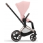 Коляска 3 в 1 Cybex Priam IV Rosegold и автокресло Aton B2 i-Size Peach Pink/Dynamic Red