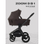 Коляска 3 в 1 Mowbaby Zoom PU Shine brown