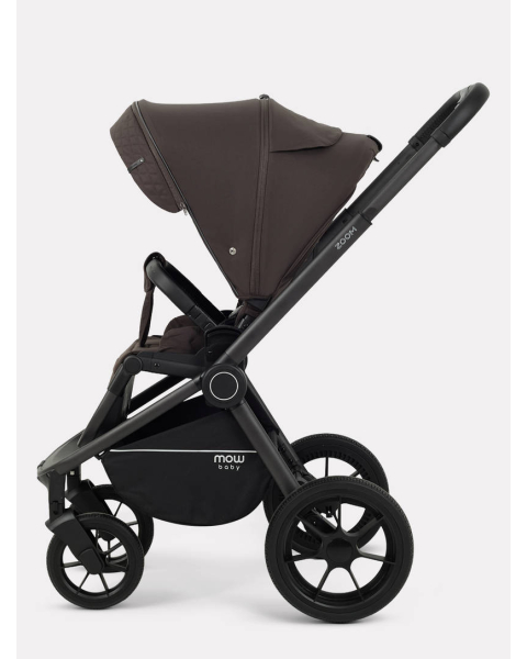Коляска 3 в 1 Mowbaby Zoom PU Shine brown