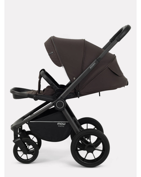 Коляска 3 в 1 Mowbaby Zoom PU Shine brown