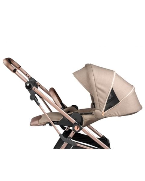 Коляска 3 в 1 Peg Perego Vivace Flex Lounge, Mon Amour (Светло-коричневый)