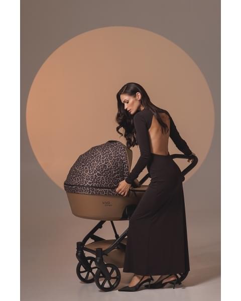 Коляска 3 в 1 Tutis Viva 6+ Leather Wild Elegance, Savannah Brwon (323)