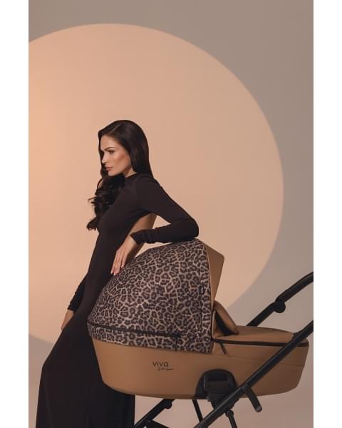 Коляска 3 в 1 Tutis Viva 6+ Leather Wild Elegance, Savannah Brwon (323)