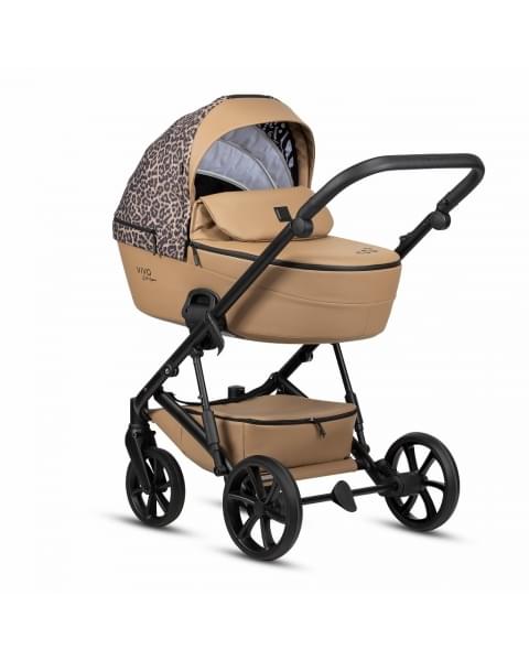 Коляска 3 в 1 Tutis Viva 6+ Leather Wild Elegance, Savannah Brwon (323)