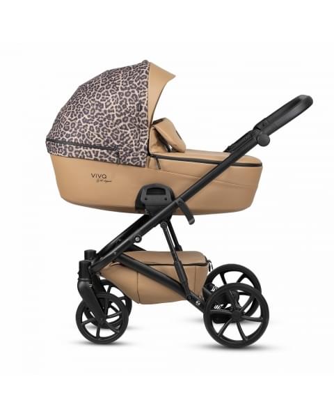 Коляска 3 в 1 Tutis Viva 6+ Leather Wild Elegance, Savannah Brwon (323)