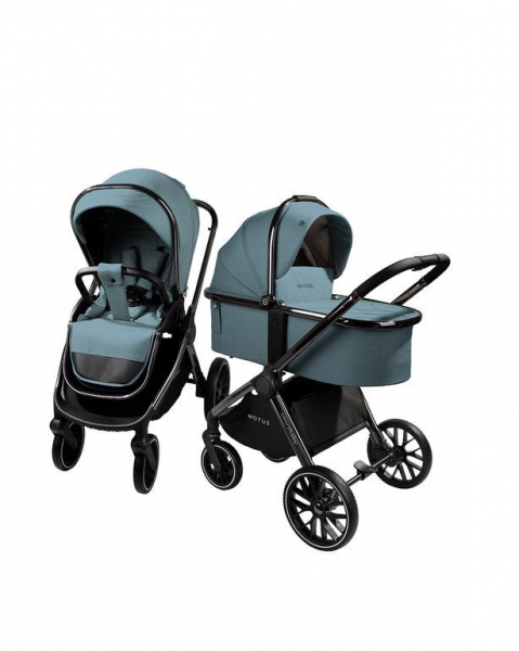 Коляска 3в1 AmaroBaby Motus V2 Бирюзовый (2025)