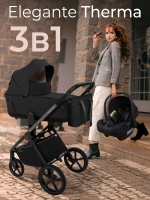 Коляска Sweet Baby 3в1 SBL Elegante Therma Black